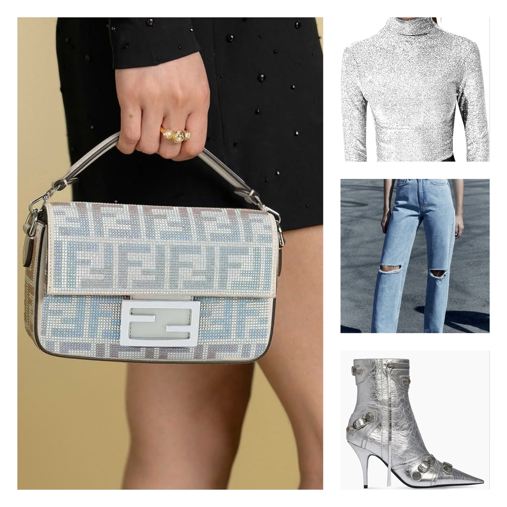 Fendi Women's Silver Handbag
